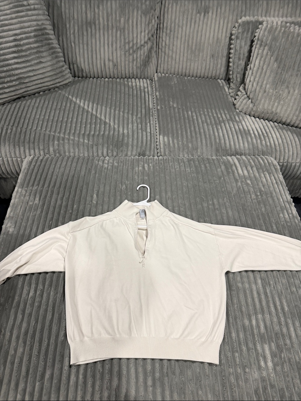 Victoria's Secret Cream Half-Zip Pullover